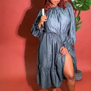 Elegant Teal Women's Dress